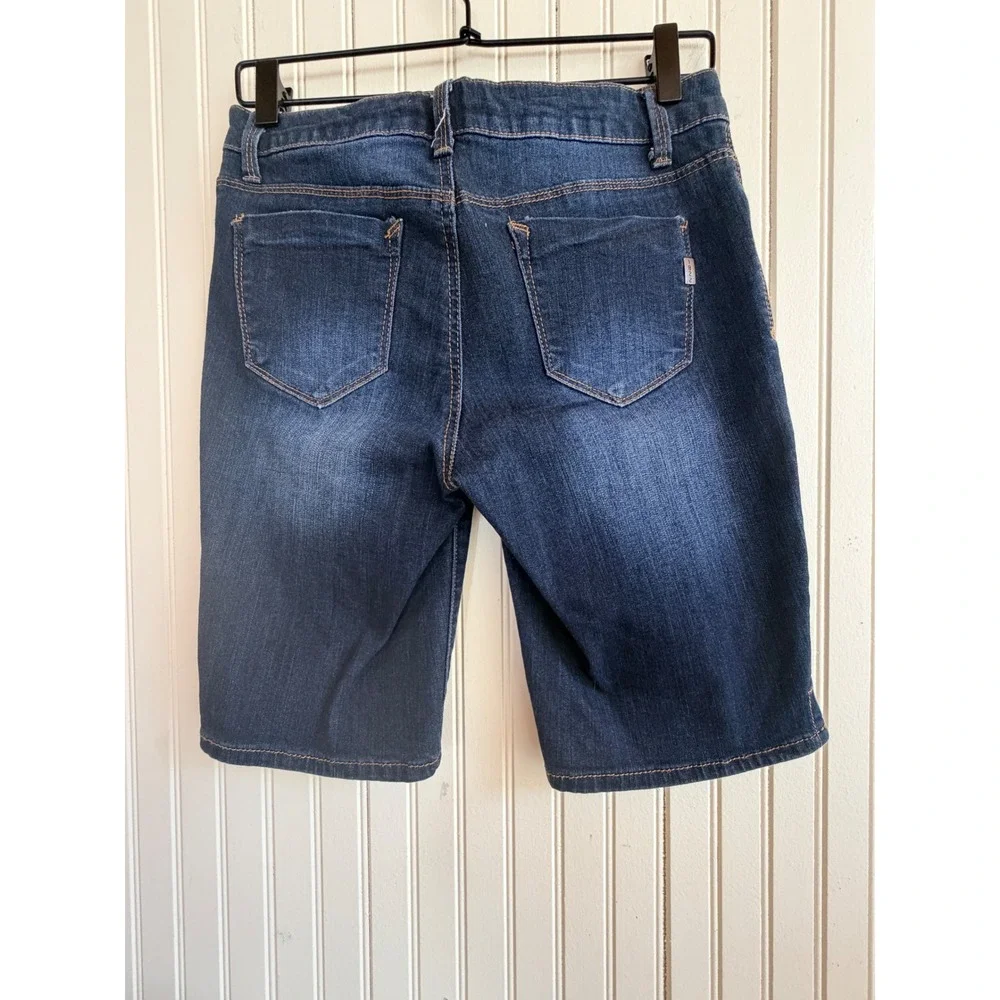 1822 Denim Dark Wash Bermuda Shorts Women's Size 6 Stretch Casual‎ Everyday